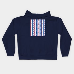 Memorial Day abstract USA flag colors Kids Hoodie